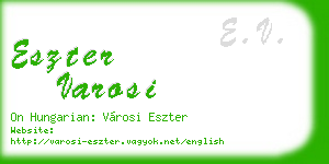 eszter varosi business card